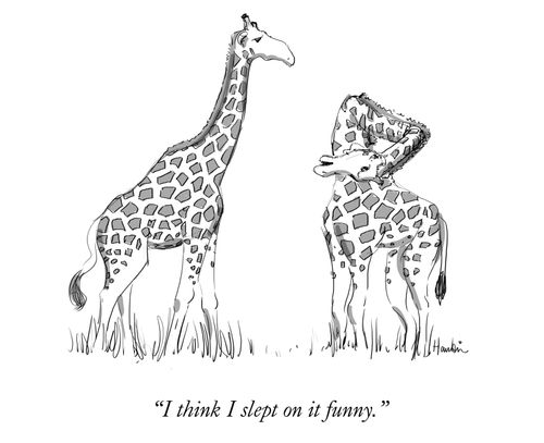 "I think I slept on it funny."