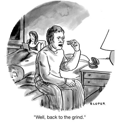"Well, back to the grind."