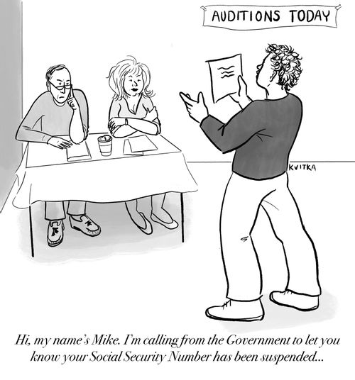 "Hi, my name's Mike. I'm calling from the Government to let you know your Social Security Number has been suspended..."
