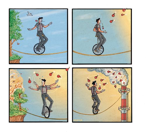 Juggling Climate Tipping Points