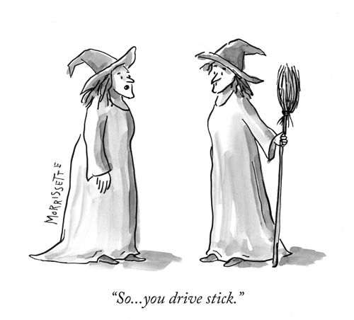 "So...you drive stick."
