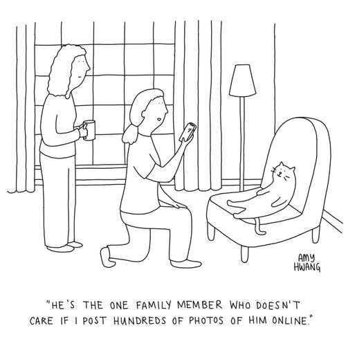 "He's the one family member who doesn't care if I post hundreds of photos of him online."