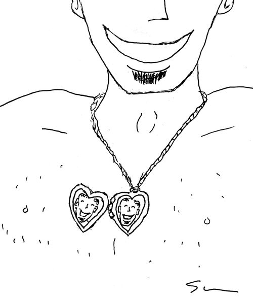 Narcissus locket. 