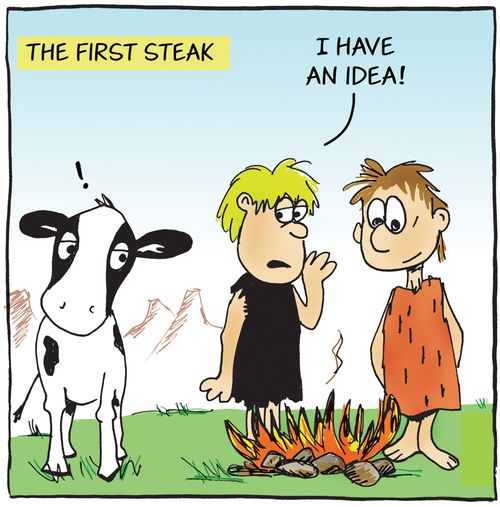 The First Steak.
