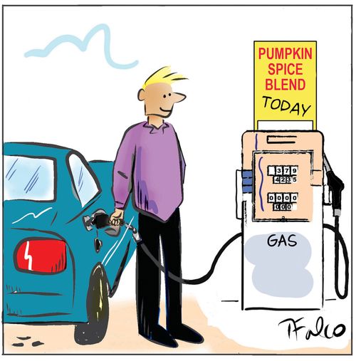 Pumpkin Spice Petrol.