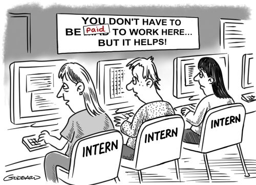 You don't have to be paid to work here but it helps!