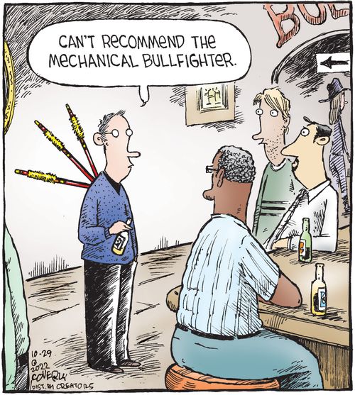 "Can't recommend the mechanical bullfighter."