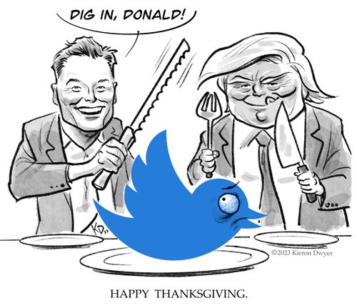 "Dig in, Donald!"