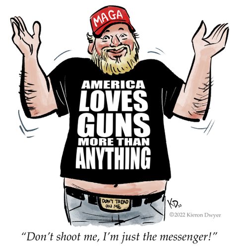 "Don't shoot me, I'm just the messenger!"
