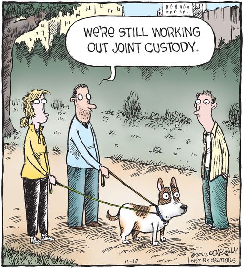 "We're still working out joint custody."