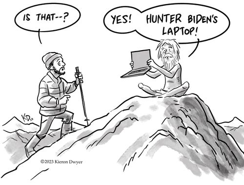 "Yes! Hunter Biden's laptop!"