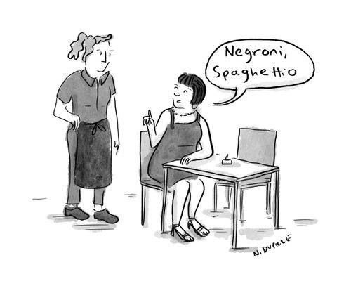 ."Negroni, Spaghettio."