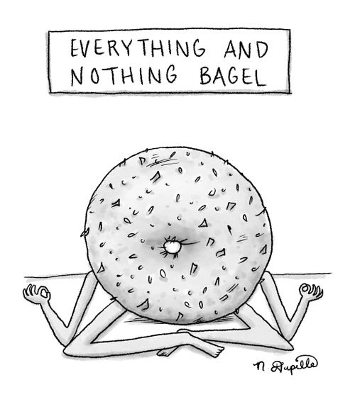 Everything and nothing bagel.