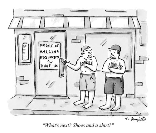 "What's next? Shoes and a shirt?"