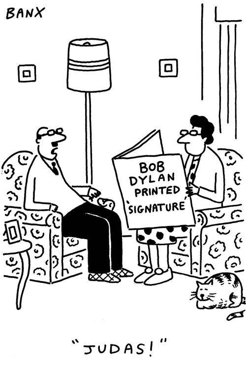 Bob Dylan Printed Signature