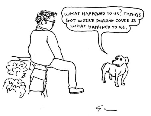 "What happened to us? Things got weird during COVID is what happened to us."