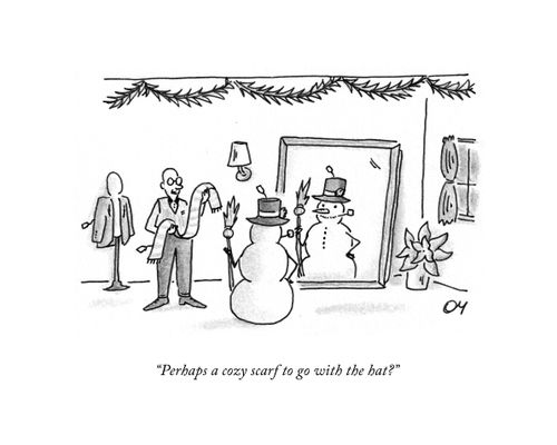 "Perhaps a cozy scarf to go with the hat?"