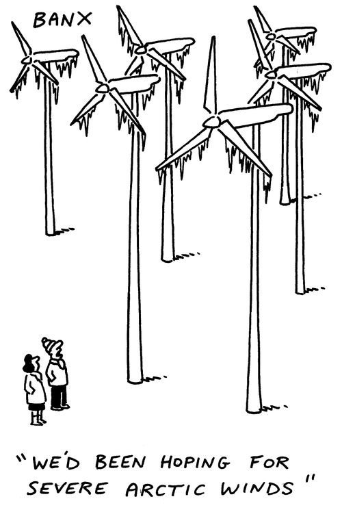 "We'd been hoping for severe arctic winds."