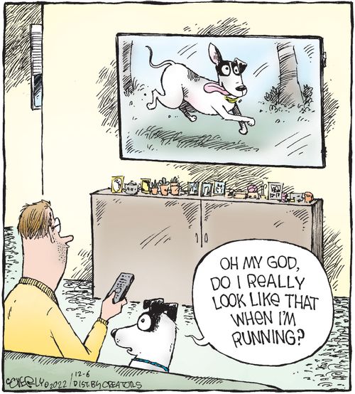 "Oh my God, do I really look like that when I'm running."