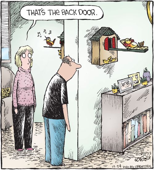 "That's the back door."