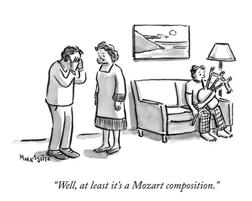 "Well, at least it's Mozart composition."