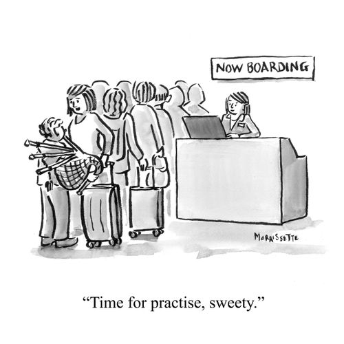 "Time for practise, sweety."