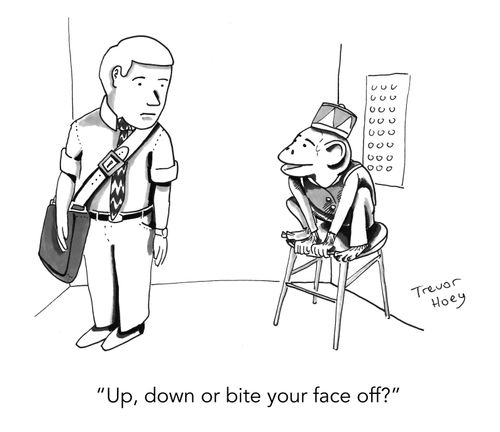 "Up, down or bite your face off?"