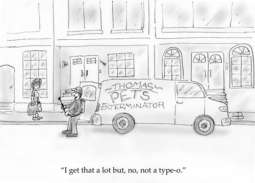 "I get that a lot but, no, not a type-o."