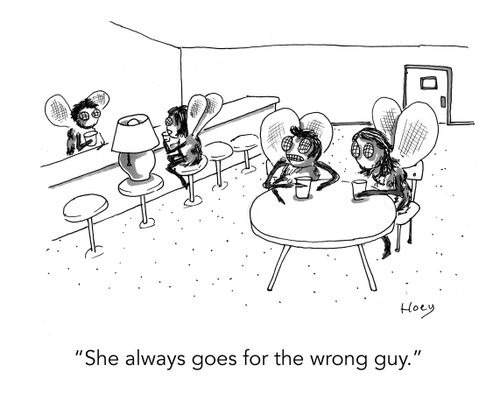 "She always goes for the wrong guy."