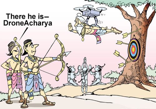 "There he is - Drone Acharya."