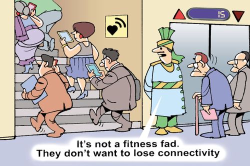 "It's not a fitness fad. They don't want to lose connectivity." 