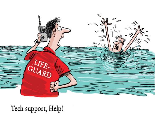 "Tech support, Help!"