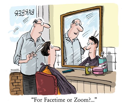 "For Facetime or Zoom?..."