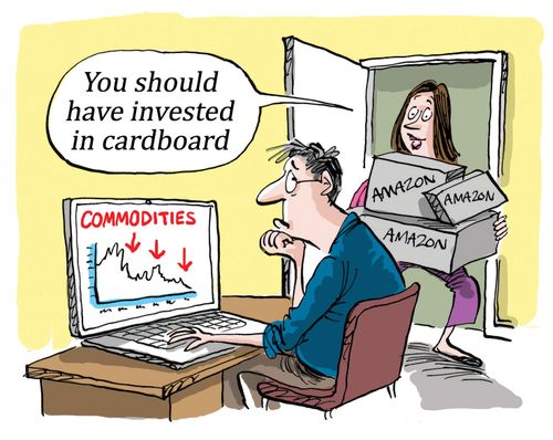 "You should have invested in cardboard."
