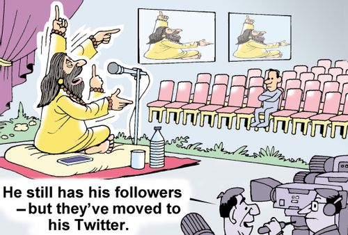 "He still has his followers - but they've moved to his Twitter."