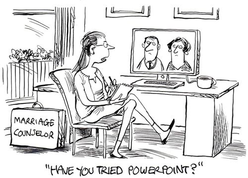 "Have you tried powerpoint?"