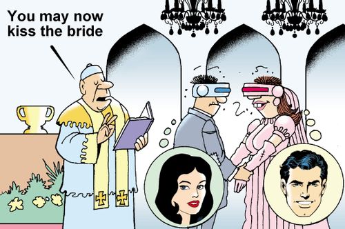 "You may now kiss the bride."
