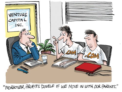 "Moreover, profits double if we move in with our parents."