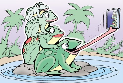 Frog Family Selfie