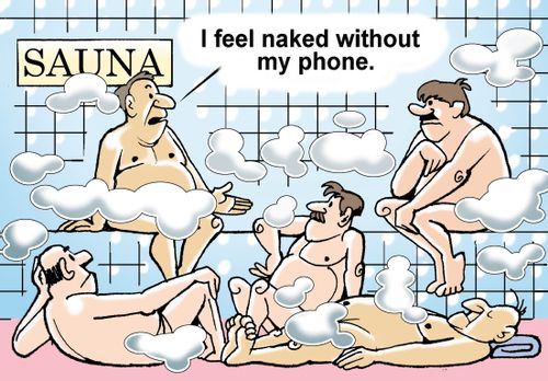 "I feel naked without my phone."
