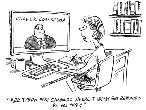 "Are there any careers where I won't get replaced by an app?"