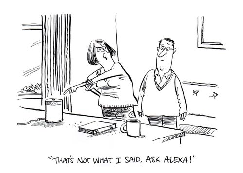 "That's not what I said, ask Alexa!"
