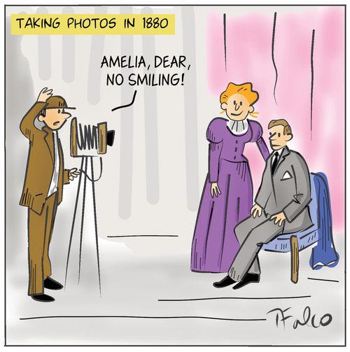 Taking photos in 1880