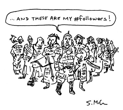 "...and these are my #followers."