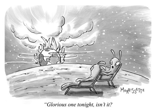 "Glorious one tonight, isn't it?"