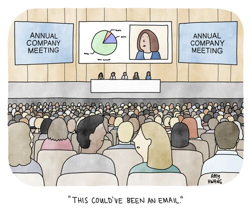 "This could've been an email."