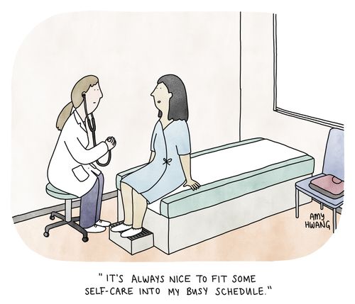 "It's always nice to fit some self-care into my busy schedule."