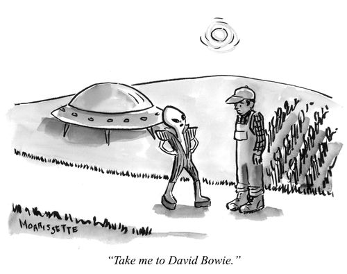 "Take me to David Bowie."