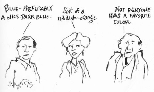 "Not everyone has a favourite color."