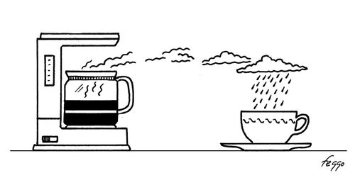 Coffee Clouds Rain in a Teacup